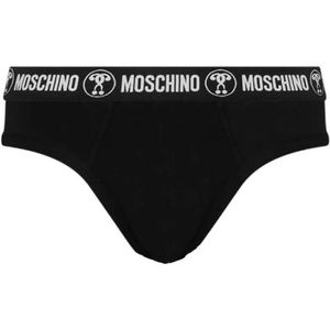 Moschino, Ondergoed, Heren, Zwart, XL, Winter 2023/24 Iconische Jersey Stretch Slip