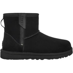 Ugg, Schoenen, Heren, Zwart, 39 EU, Suède, Zwarte Suède Enkellaars met Rits