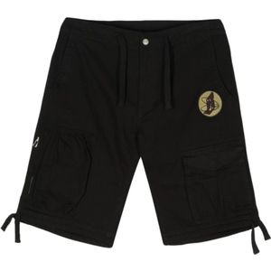 Billionaire Boys Club, Korte broeken, Heren, Zwart, L, Katoen, Zwarte Cargo Shorts met Geborduurd Logo