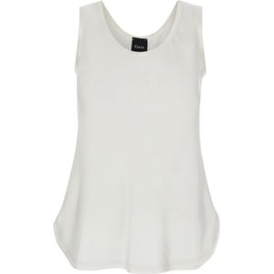 Plain Units, Tops, Dames, Wit, L, Polyester, Witte Crewneck Tanktop