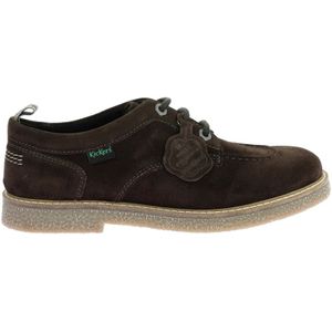 Kickers, Schoenen, Heren, Bruin, 40 EU, Leer, Levy Derby Schoenen Leer Vetersluiting