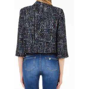 Liu Jo, Jassen, Dames, Veelkleurig, M, Boucle Cropped Jas