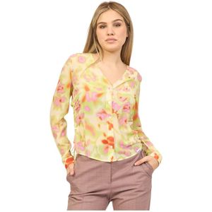 Hugo Boss, Blouses & Shirts Veelkleurig, Dames, Maat:M