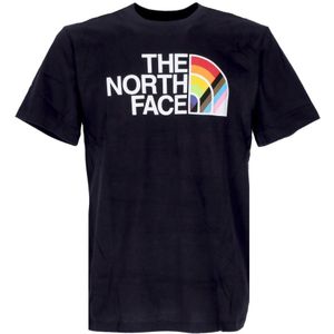 The North Face, Tops, Heren, Zwart, S, Pride Tee - Streetwear Collectie