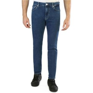 Tommy Hilfiger, Heren Skinny Jeans met Logo Blauw, Heren, Maat:W31