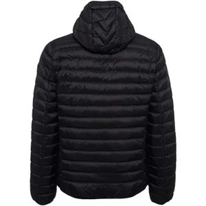 Ciesse Piumini, Jassen, Heren, Zwart, 2Xl, Zwarte Lichtgewicht Dons Hoody Jas