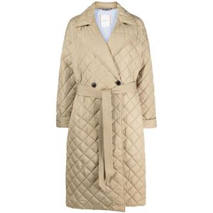 Tommy Hilfiger, Mantels, Dames, Beige, S/M, Polyester, Trench Coats