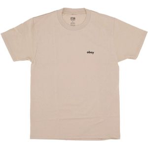 Obey, NYC Smog Classic Tee Sand Beige, Heren, Maat:L