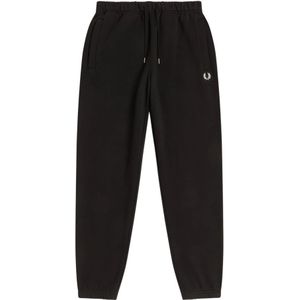 Fred Perry, Gestreepte sweatpants Zwart, Heren, Maat:S