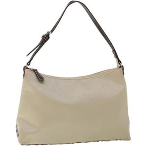 Burberry Vintage, Pre-owned, Dames, Beige, ONE Size, Pre-owned Fabric shoulder-bags