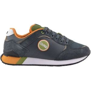 Colmar, Grijze Platte Sneakers met Iconisch Logo Grijs, Heren, Maat:41 EU