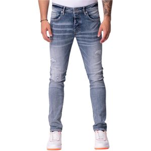 My Brand, Gedistresseerde Jeans voor Heren Blauw, Heren, Maat:W30