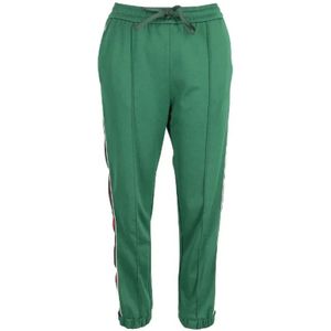 Gucci Vintage, Pre-owned Cotton bottoms Groen, Dames, Maat:S