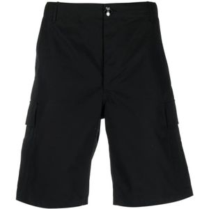 Kenzo, Zwarte Bermuda Shorts van Katoen Zwart, Heren, Maat:2XS