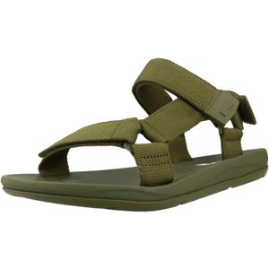 Camper, Schoenen, Dames, Groen, 41 EU, Stijlvolle platte sandalen voor vrouwen