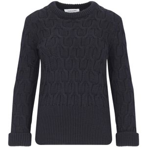 Thom Browne, Stijlvolle Sweaters voor Heren Blauw, Dames, Maat:2XS