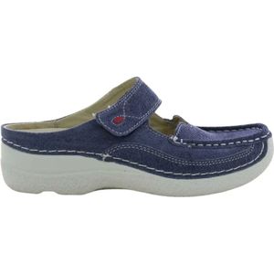 Wolky, Blauw Roll Slipper Blauw, Dames, Maat:41 EU