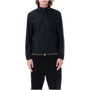 Emporio Armani, Jassen, Heren, Zwart, S, Stijlvolle Blouson Jas