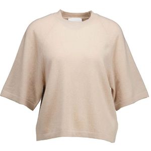 Absolut Cashmere, Truien, Dames, Beige, L, Kasjmier, Relaxte Beige Kasjmier Trui