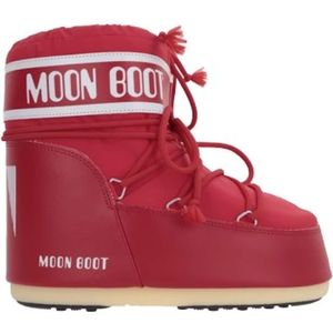 Moon Boot, Schoenen, Dames, Rood, 36 EU, Leer, Rode Snowboot Nylon Eco-leer