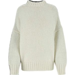 JW Anderson, Tweekleurige acryl blend trui Veelkleurig, Dames, Maat:S