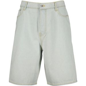 Kenzo, Korte broeken, Heren, Blauw, W29, Denim, Denim Straight Cut Lange Shorts