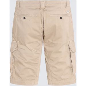 C.p. Company, Korte broeken, Heren, Beige, M, Katoen, Lichte beige casual shorts voor de zomer