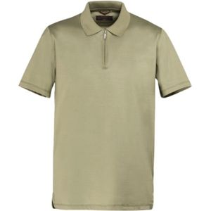 Moorer, Tops, Heren, Groen, 3Xl, Katoen, Slim Fit Cotton Polo Shirt
