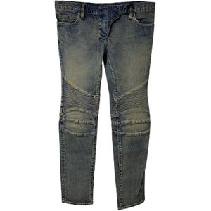 Balmain Pre-owned, Pre-owned, Dames, Groen, L, Katoen, Pre-owned Cotton jeans