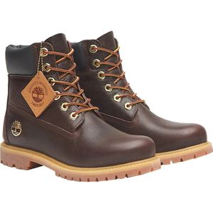 Timberland, Schoenen, Dames, Bruin, 37 EU, Leer, Premium Veterschoenen Dameslaarzen Bruin/Zwart