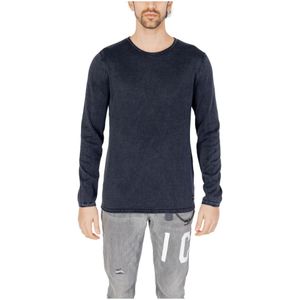 Jack & Jones, Truien, Heren, Blauw, S, Katoen, Round-neck Truien