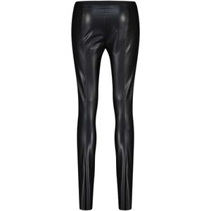 Marc Cain, Broeken, Dames, Zwart, XS, Imitatieleren Leggings