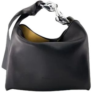 JW Anderson, Zwarte Leren Handtas Zwart, Dames, Maat:ONE Size