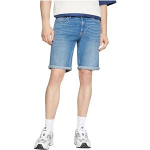 Tommy Hilfiger, Korte broeken, Heren, Blauw, W38, Denim, Denim Shorts