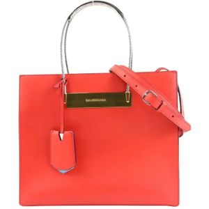 Balenciaga Vintage, Pre-owned, Dames, Rood, ONE Size, Leer, Pre-owned Leather balenciaga-bags
