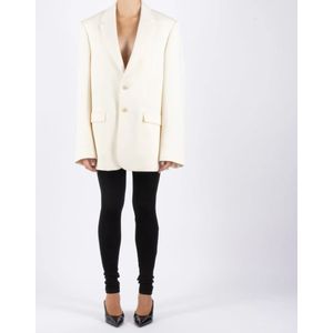 Wardrobe.nyc, Jassen, Dames, Wit, S, Wol, Witte Wollen Blazer