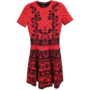 Alexander McQueen Pre-owned, Pre-owned Viscose dresses Rood, Dames, Maat:S
