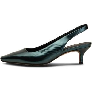 Shoe the Bear, Maxine Leren Slingback - Teal Metallic Groen, Dames, Maat:41 EU