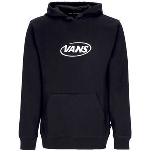 Vans, Sweatshirts & Hoodies, Heren, Zwart, L, Katoen, Zwarte Commerica Hoodie met 3D Logo