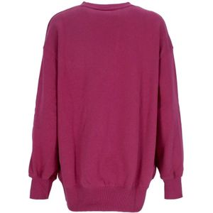 Nike, Sweatshirts & Hoodies, Dames, Roze, S, Katoen, Rosewood Crewneck Sweatshirt Sportswear Fleece