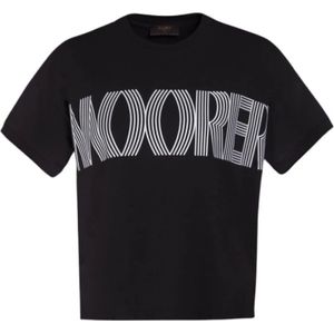 Moorer, T-Shirts Zwart, Dames, Maat:2XS