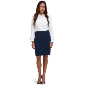 Betty & Co, Rokken, Dames, Blauw, 3Xl, Elegante Business Rok