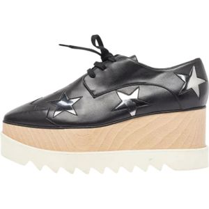 Stella McCartney Pre-owned, Pre-owned, Dames, Zwart, 40 EU, Pre-owned Fabric sneakers