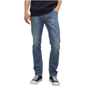 Jack & Jones, Jeans, Heren, Blauw, W29 L32, Katoen, Slim Fit Jeans 355 Medium