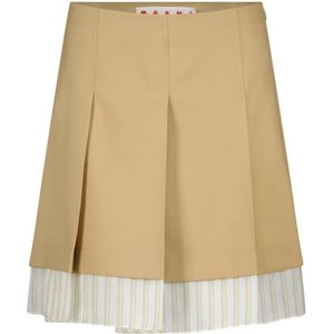 Marni, Short Skirts Bruin, Dames, Maat:S