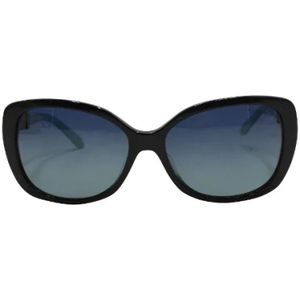 Tiffany & Co. Pre-owned, Pre-owned, Dames, Zwart, ONE Size, Tweed, Pre-owned Plastic sunglasses