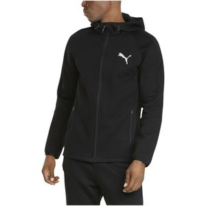 Puma, Sweatshirts & Hoodies, Heren, Zwart, S, Katoen, Heren Evostripe Full Zip Hoodie