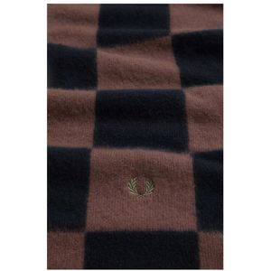 Fred Perry, Accessoires, unisex, Bruin, ONE Size, Wol, Schotsruit Lamswol Sjaal