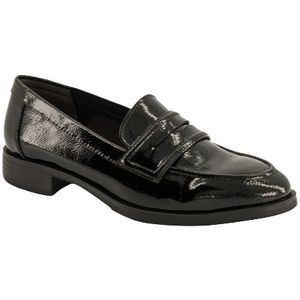 Tamaris, Schoenen, Dames, Zwart, 37 EU, Stijlvolle platte loafers in het zwart