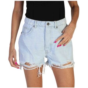 Richmond, Korte broeken, Dames, Blauw, XS, Katoen, Lente/Zomer Dames Shorts - hwp 23145sh